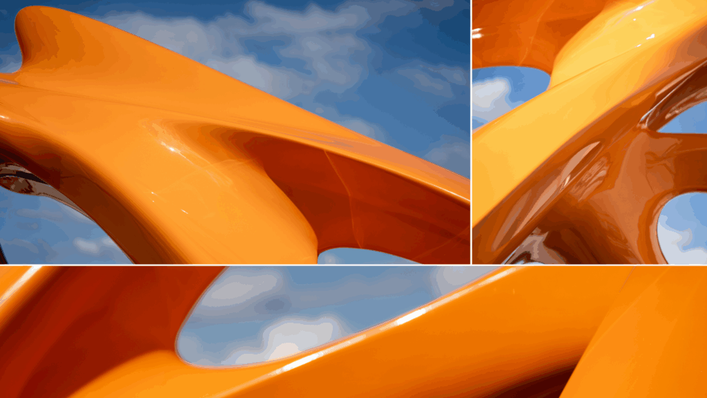 Digitaal model van de sculptuur INFINITY met vloeiende oppervlakken en scherpe overgangen