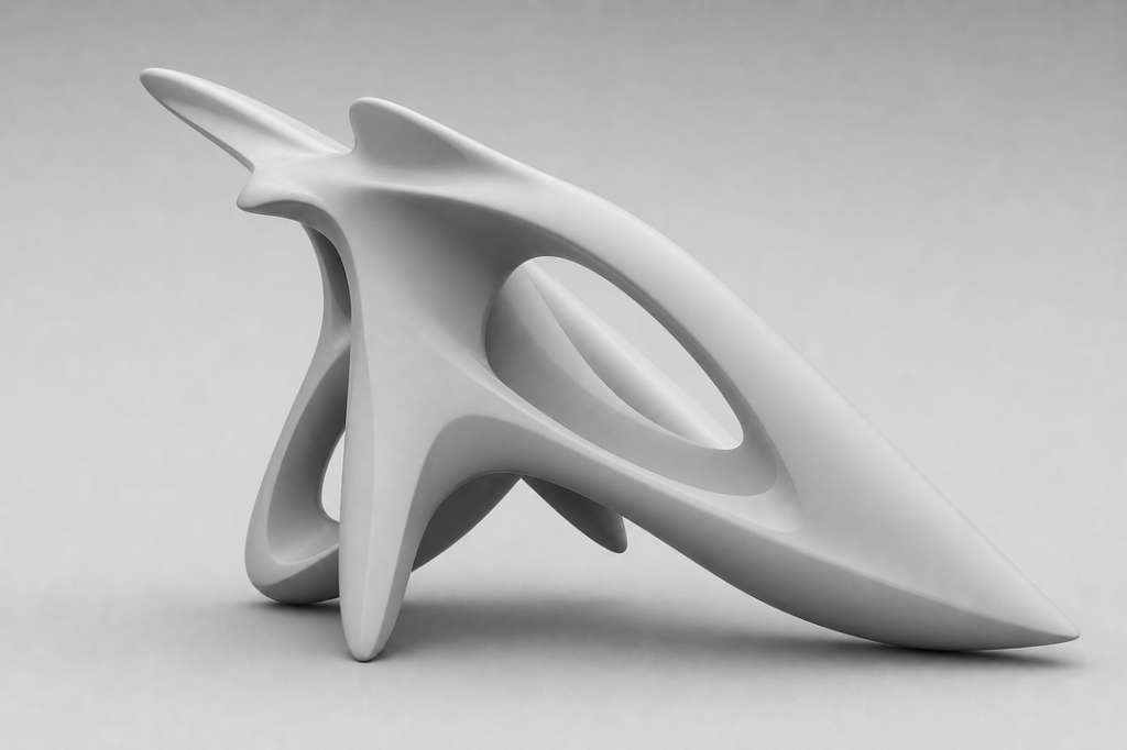 Voorbereiding van de robotbanen voor de sculptuur in ENCY Robot
